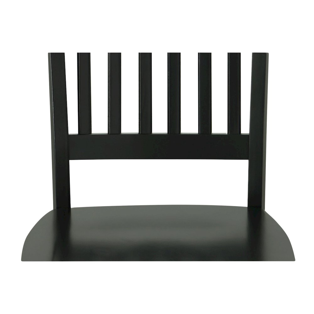 Fairview 42" Pedestal Dining Table with 4 Hudson Dining Chairs - Antique Black. Picture 9