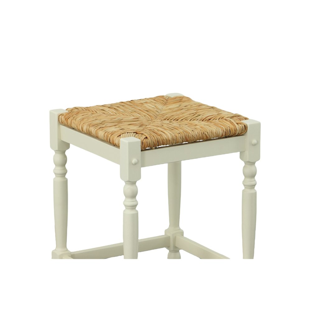 Tavern Pub Bar with 2 Counter Stools - Antique White. Picture 5