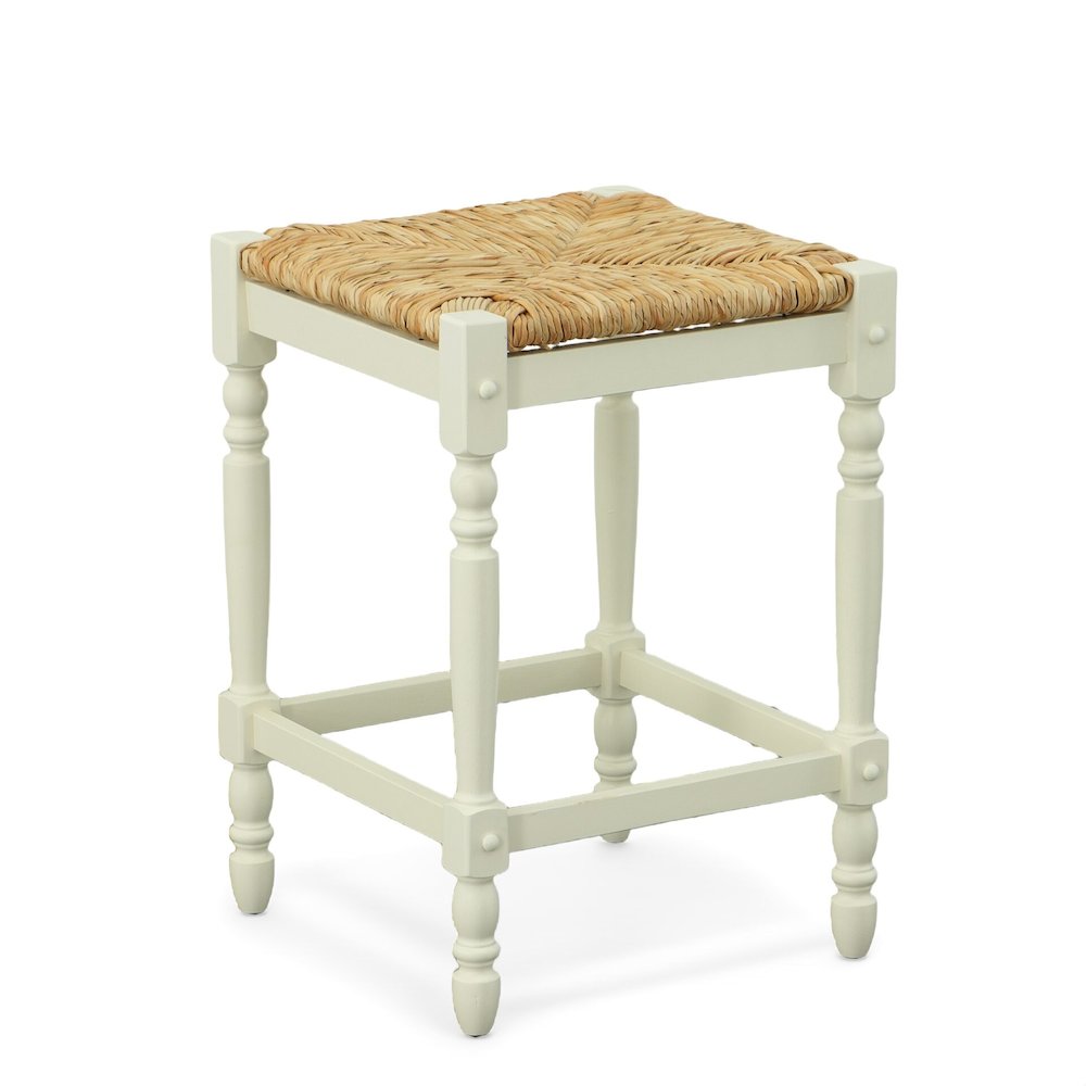 Tavern Pub Bar with 2 Counter Stools - Antique White. Picture 2