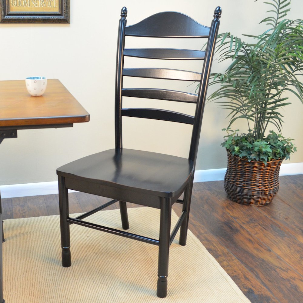 Monet X Base Dining Table with 2 Whitman Dining Chairs - Antique Black. Picture 10
