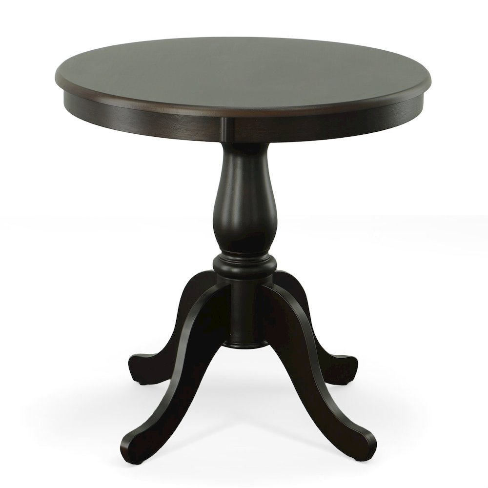 Fairview 36" Pedestal Dining Table with 2 Vera Dining Chairs. Picture 1