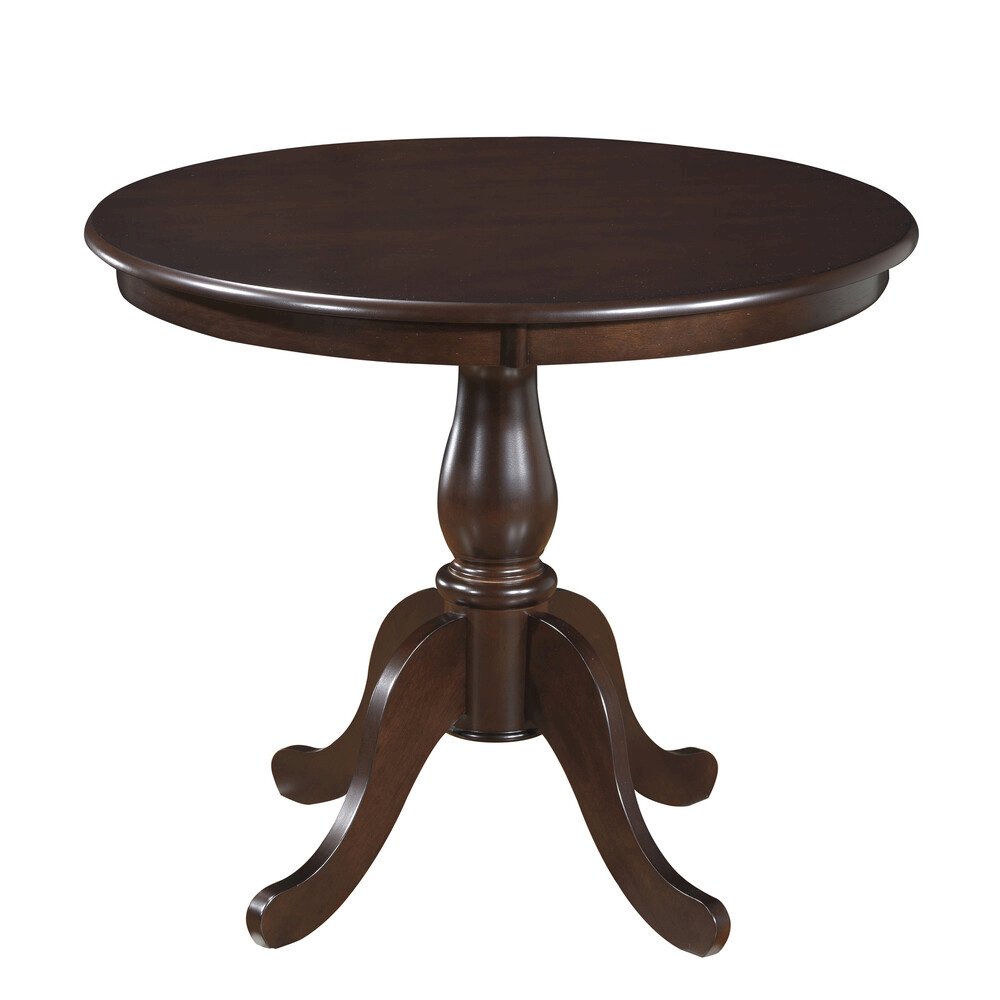 Fairview 36" Pedestal Dining Table with 4 Whitman Dining Chairs - Espresso. Picture 2
