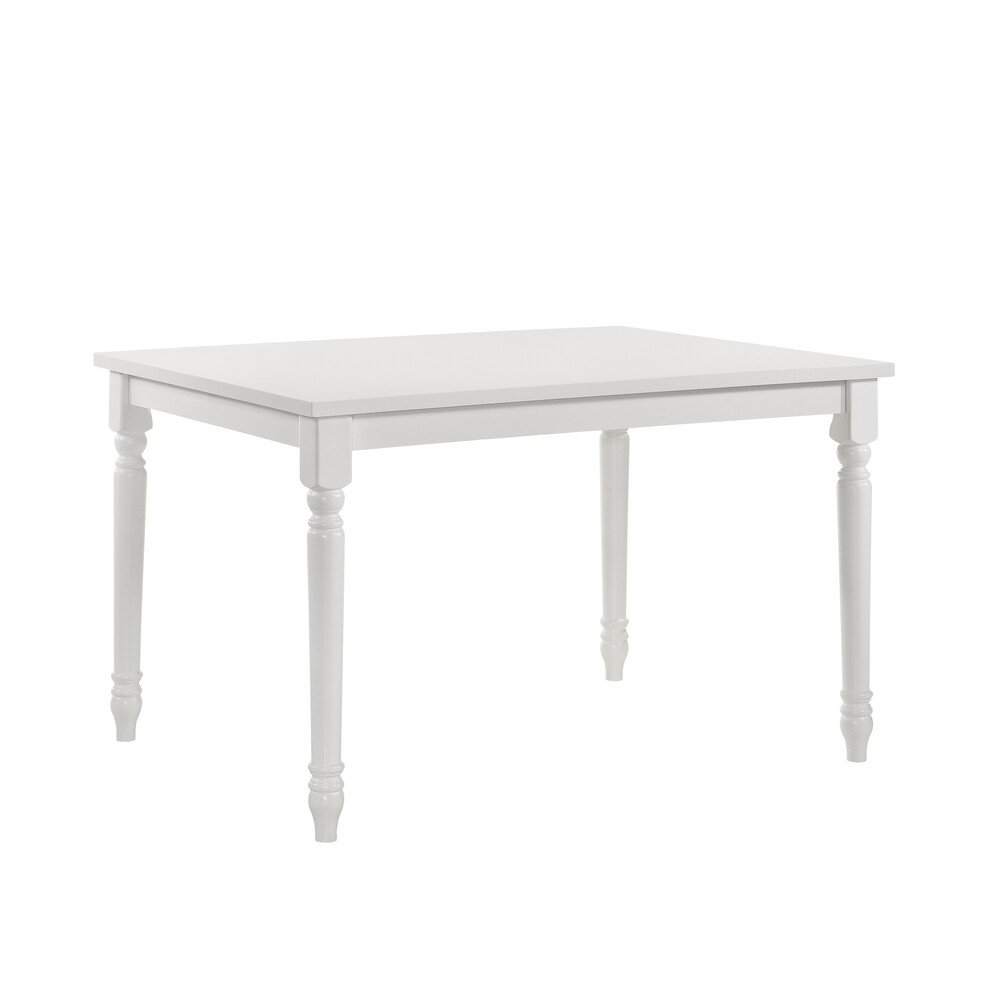 Draven Farmhouse Dining Table with 4 Laurant Upholstered Dining Chair. Picture 3