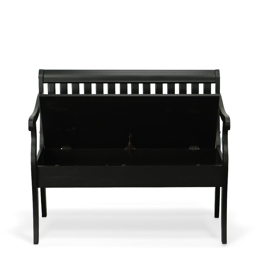 Veranda Storage Bench - Antique Black. Picture 6