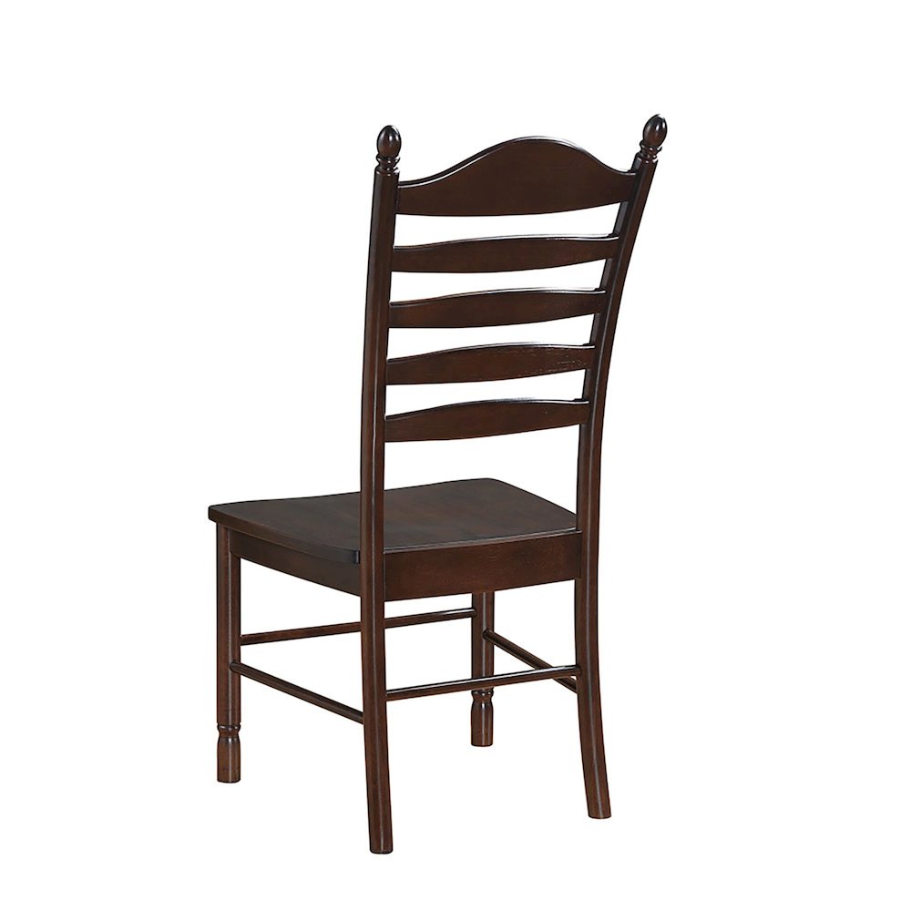 Fairview 42" Pedestal Dining Table with 4 Whitman Dining Chairs - Espresso. Picture 6