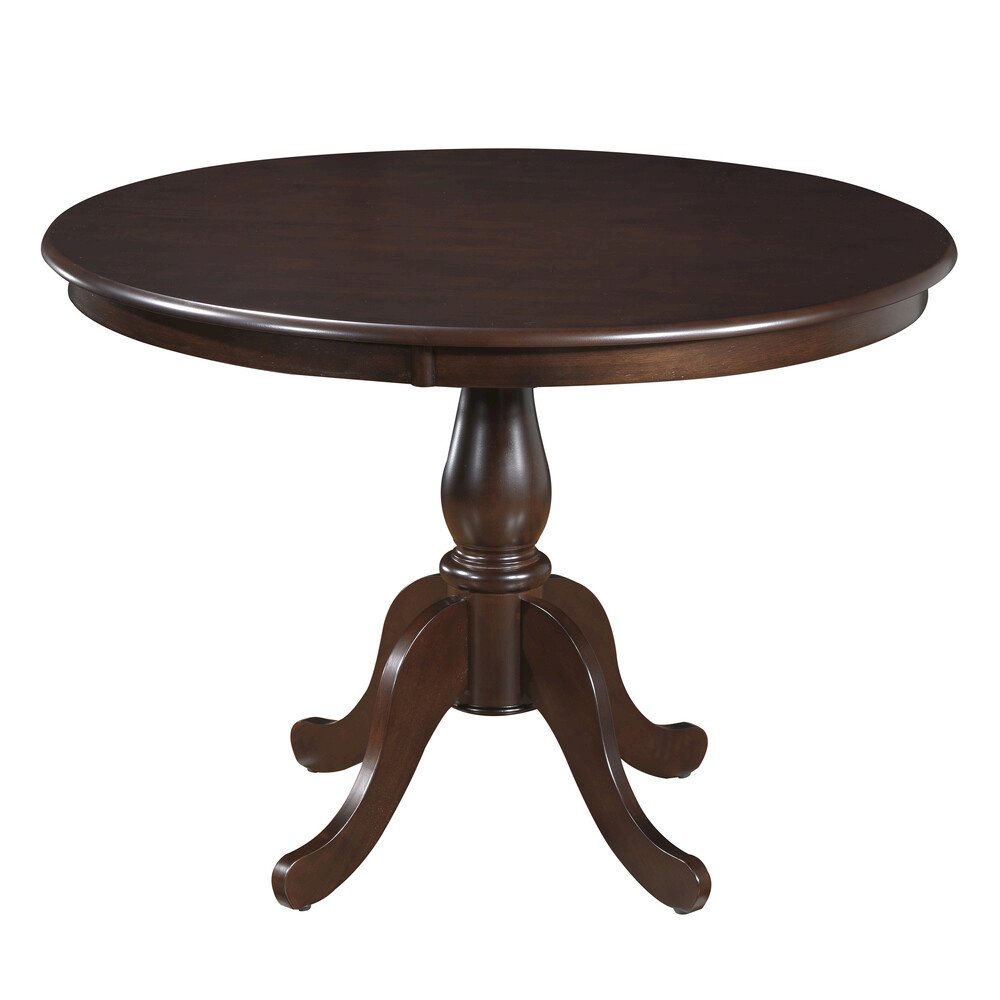 Fairview 42" Pedestal Dining Table with 4 Windsor Dining Chairs - Espresso. Picture 3