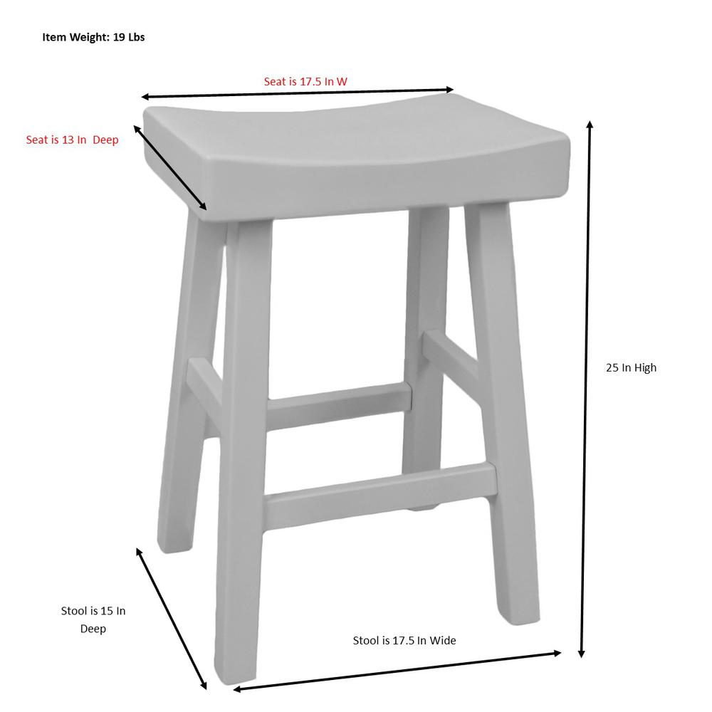 Colborn 25" Counter Stool - Antique White. Picture 10