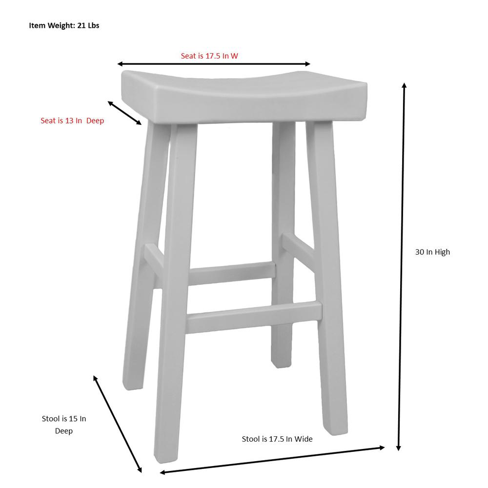 Colborn 30" Barstool - Antique White. Picture 10