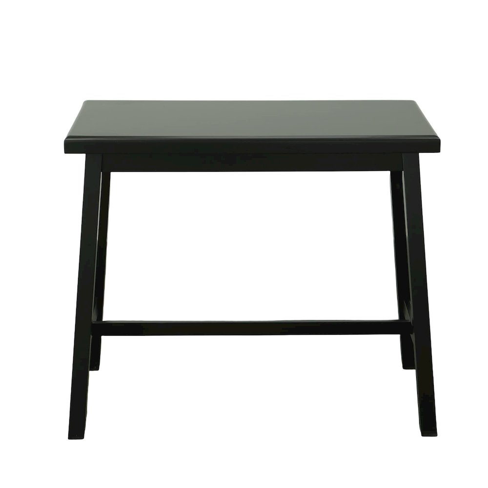 Asian Thick Top 42" x 22" Bar Table - Antique Black. Picture 2