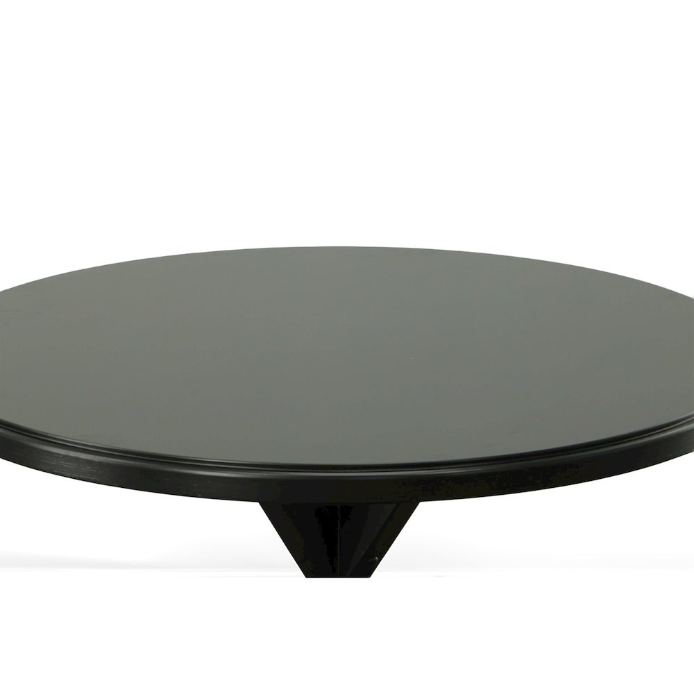 Monet X Base Dining Table with 2 Whitman Dining Chairs - Antique Black. Picture 5