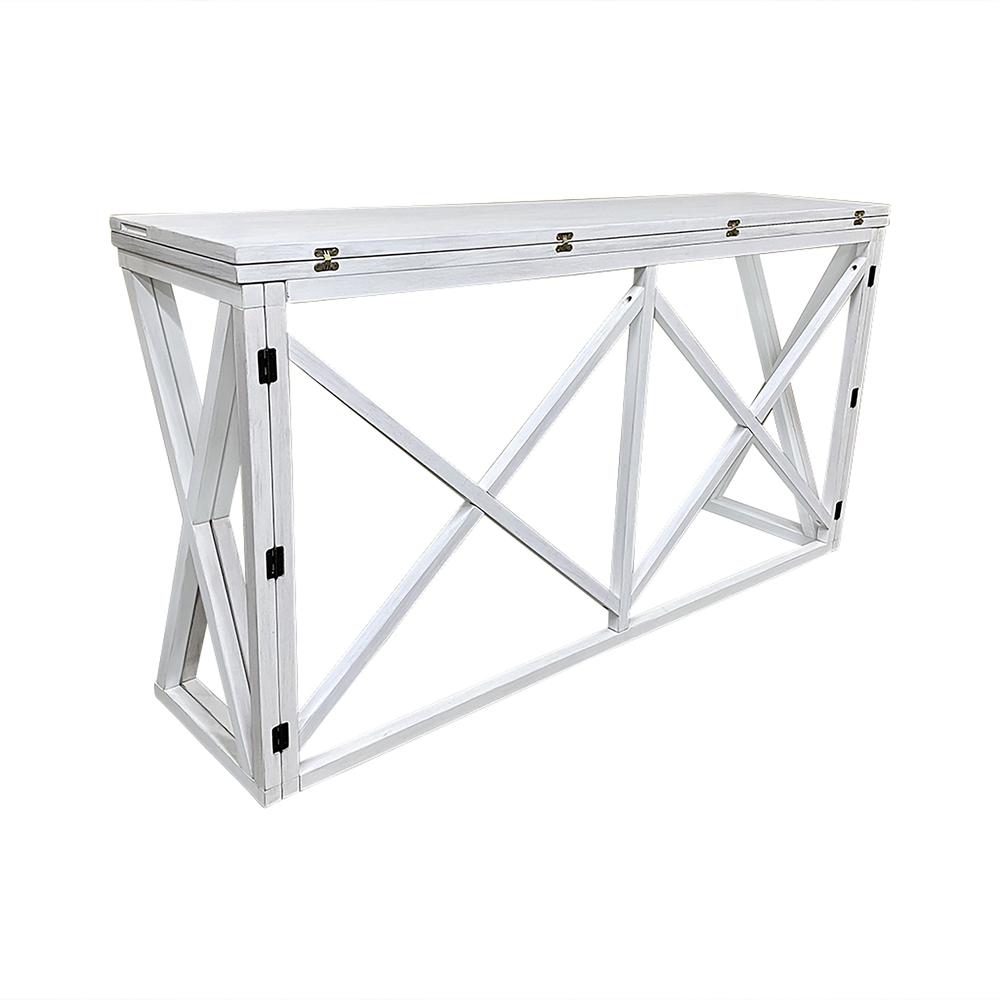 Taylor Flip Top Bar Table - Antique White. Picture 3