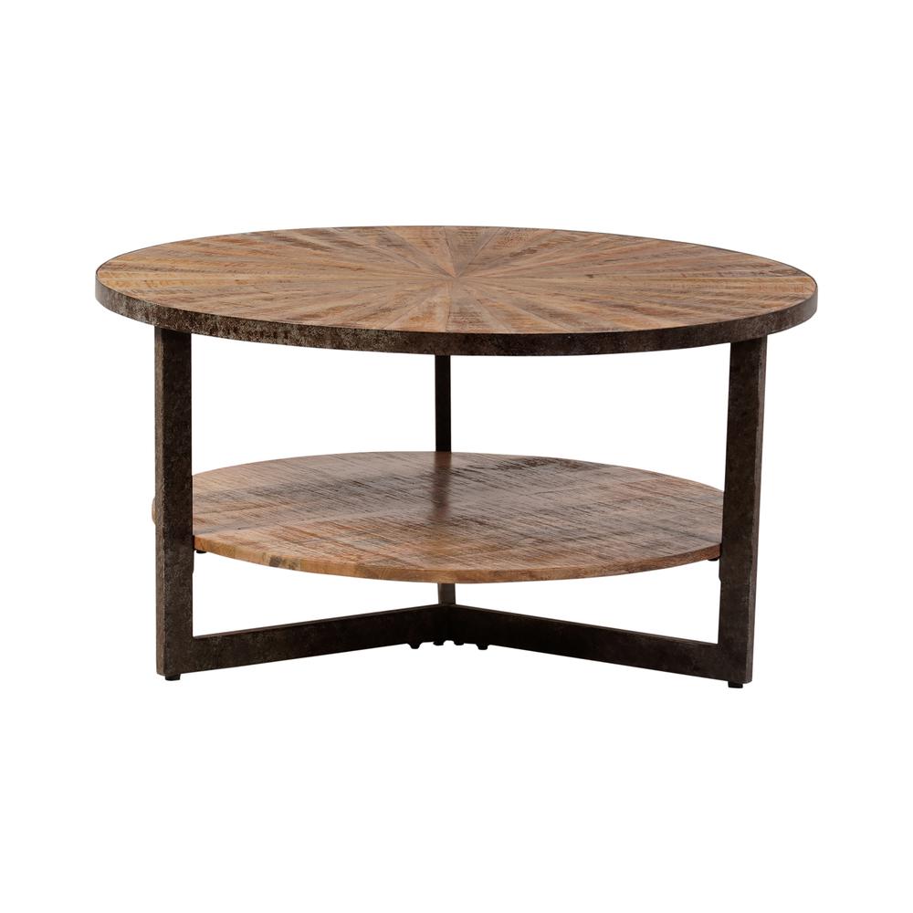 Chelsea Round Coffee Table - Natural. Picture 7