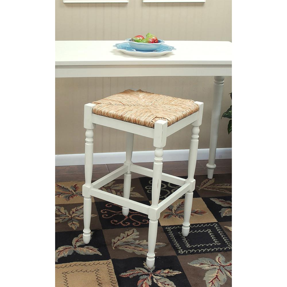Hawthorne 29" Barstool - Antique White. Picture 6