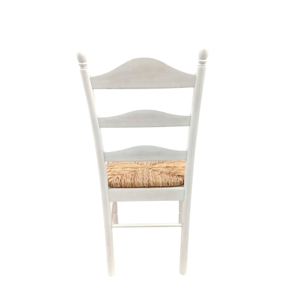 Fairview 30" Pedestal Dining Table with 2 Vera Dining Chairs - Whitewash. Picture 8