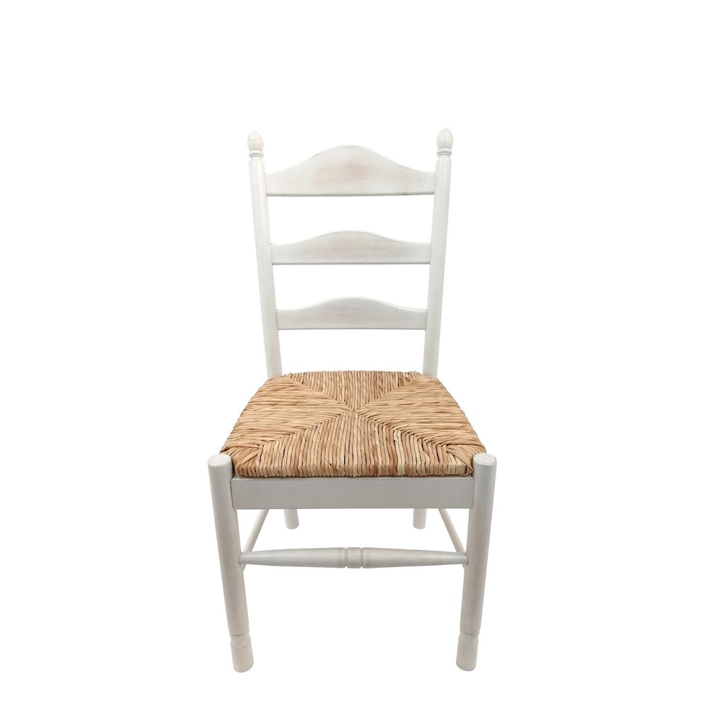 Fairview 30" Pedestal Dining Table with 2 Vera Dining Chairs - Whitewash. Picture 6
