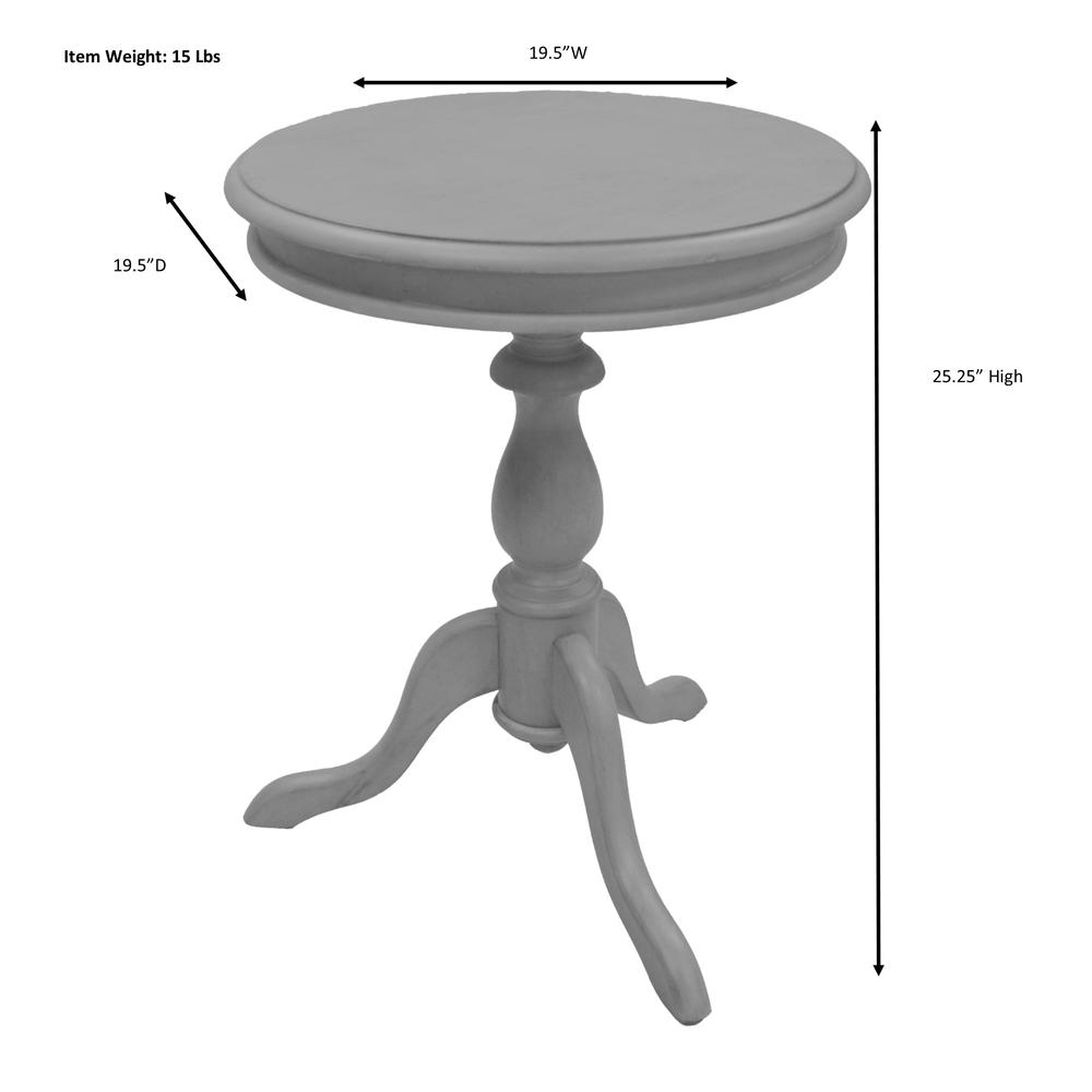 Gilda Side Table - Weathered Gray. Picture 8