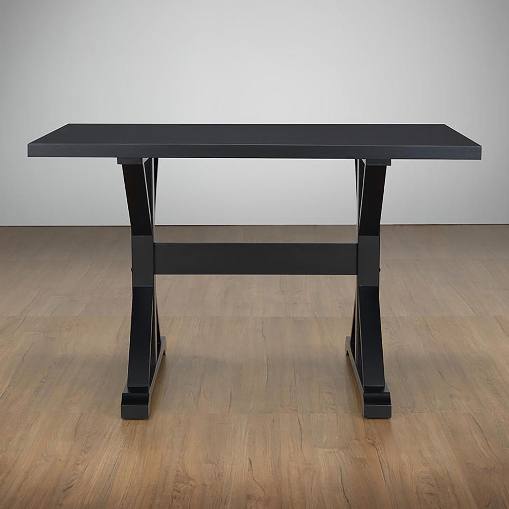 Florence Trestle Table - Antique Black. Picture 2
