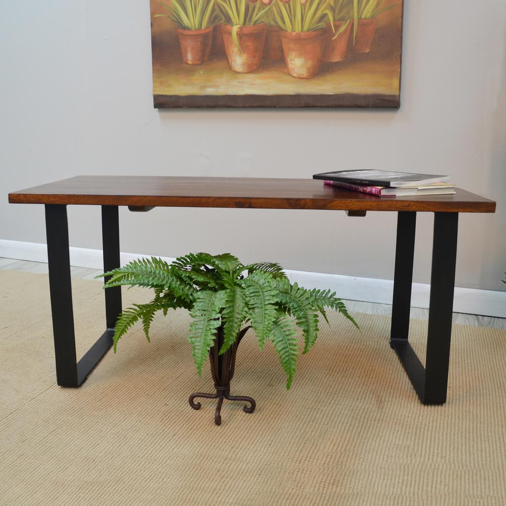 Braden Bench - Chestnut/Black. Picture 6