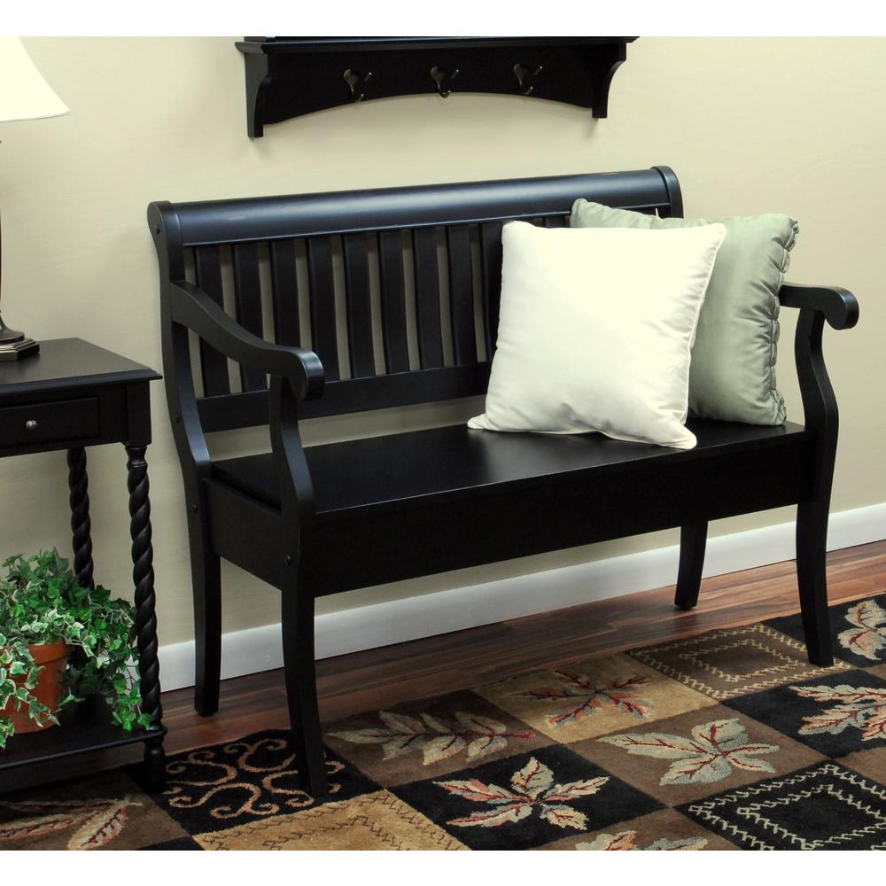 Veranda Storage Bench - Antique Black. Picture 9