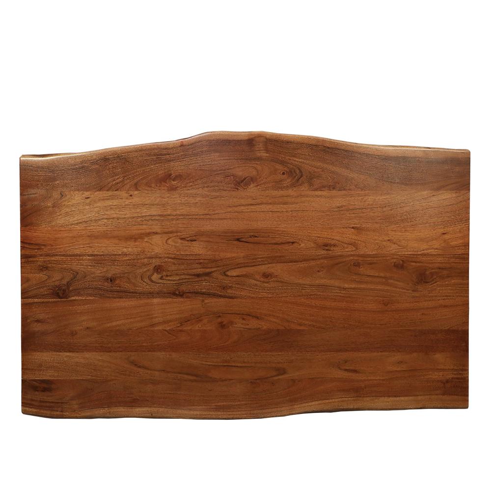 Live Edge Dining Table - Natural Acacia - Honey Gold. Picture 4
