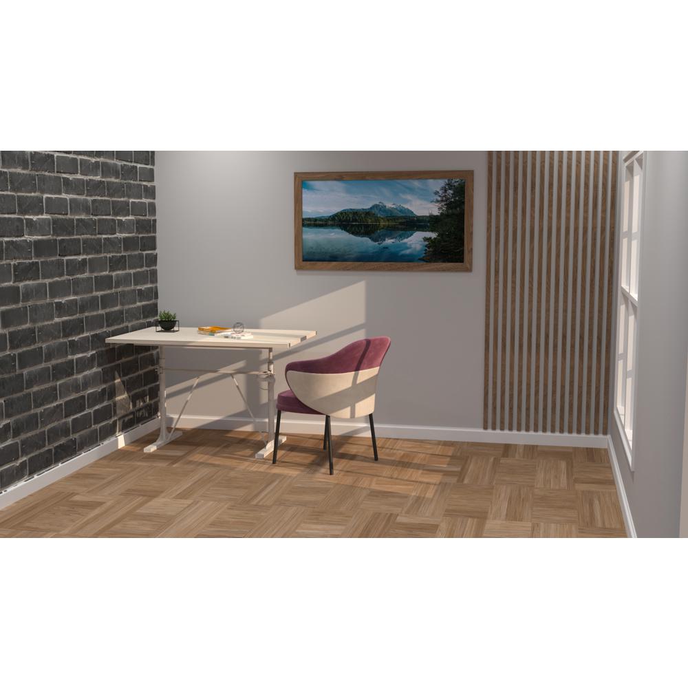 Brio Sit or Standing Adjustable Desk - Whitewash. Picture 7