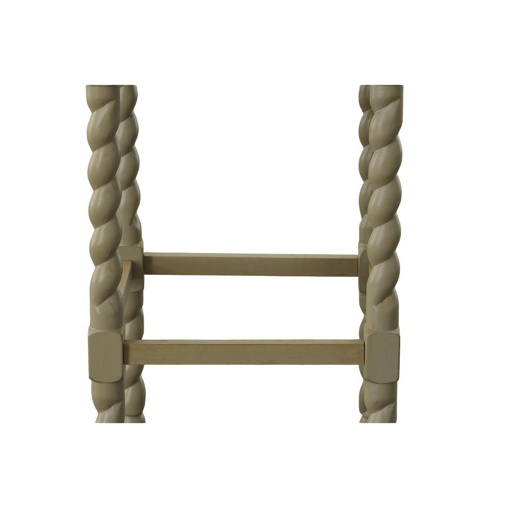 Remick 30" Barstool - Weathered Gray - Linen Upholstery. Picture 4