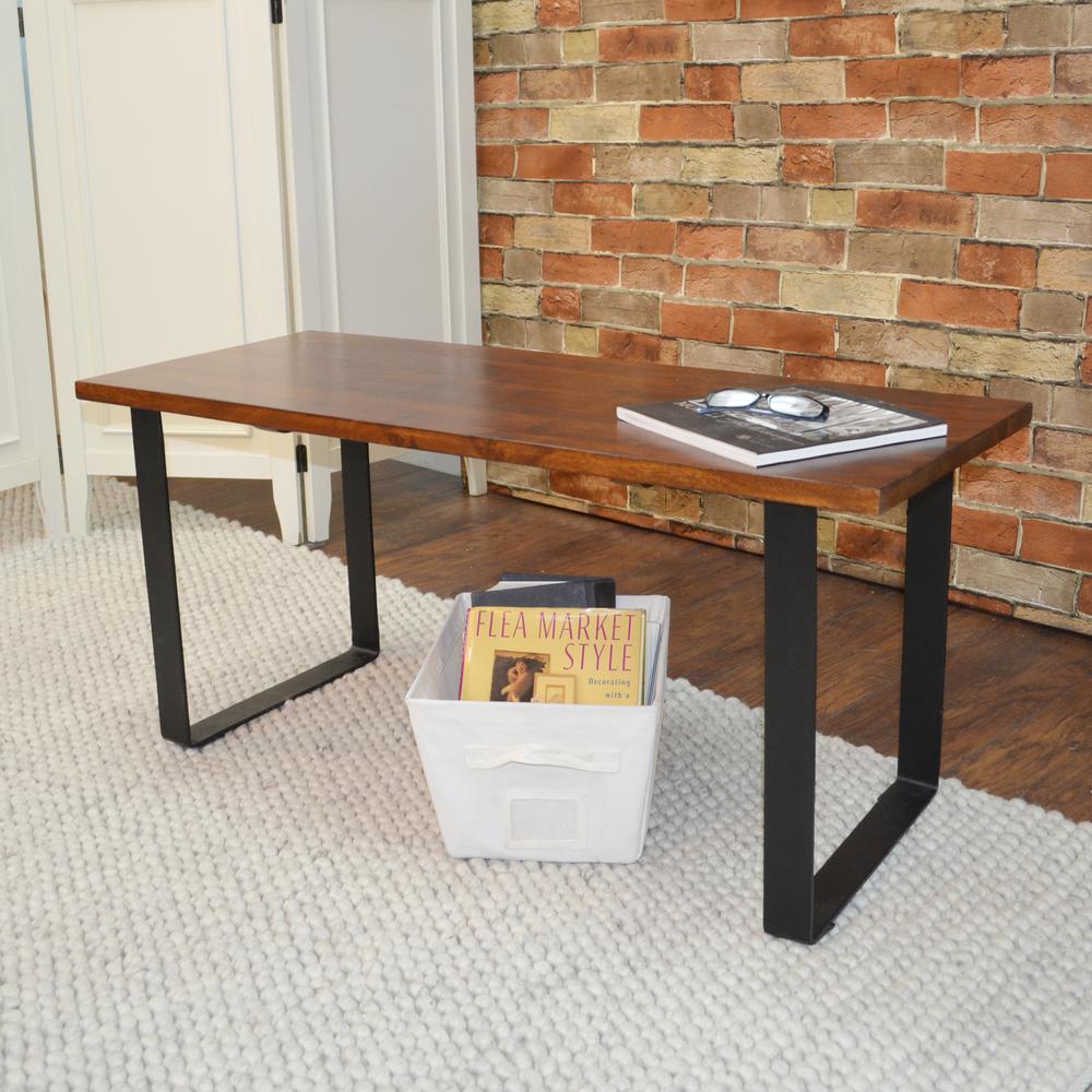 Braden Bench - Chestnut/Black. Picture 7