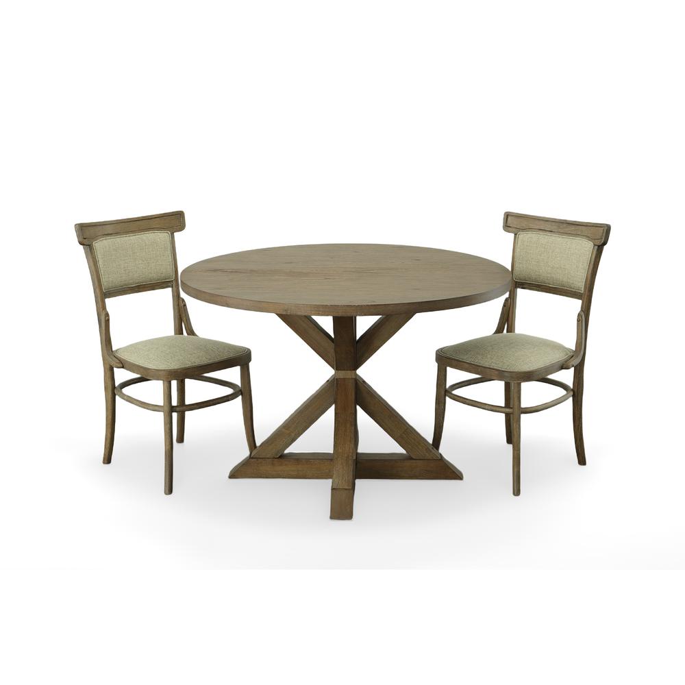 Diana Trestle Base Dining Table - Vintage Walnut. Picture 4