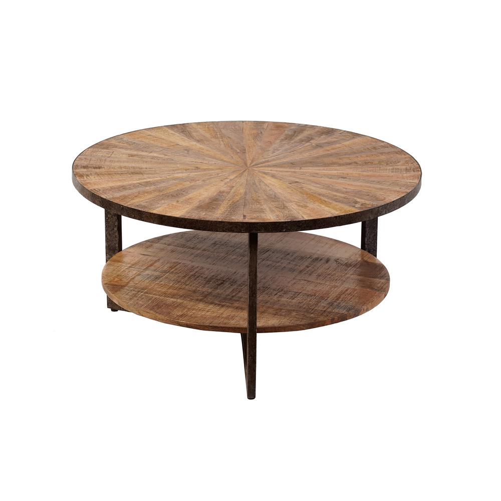 Chelsea Round Coffee Table - Natural. Picture 5