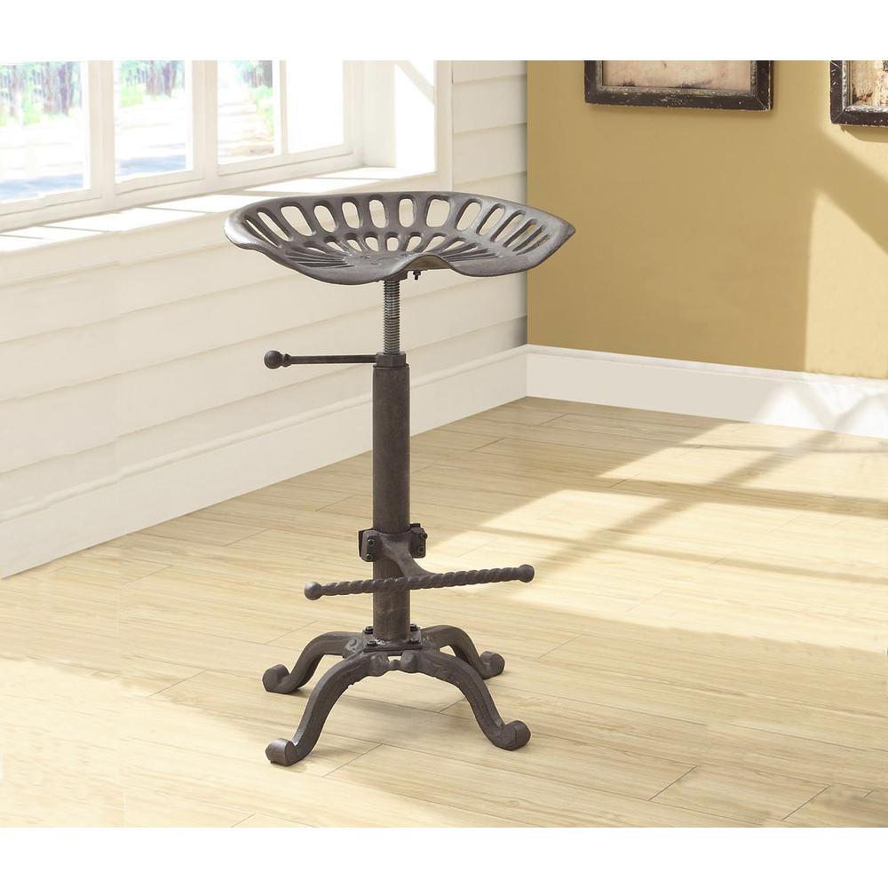 Adjustable Tractor Seat Barstool - Industrial. Picture 8