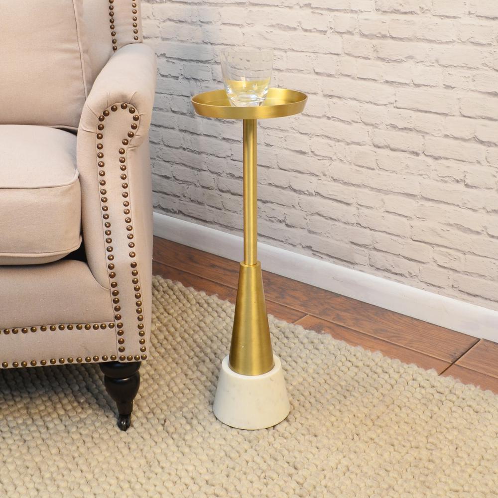 Barclay Small Drink Table - Gold. Picture 1