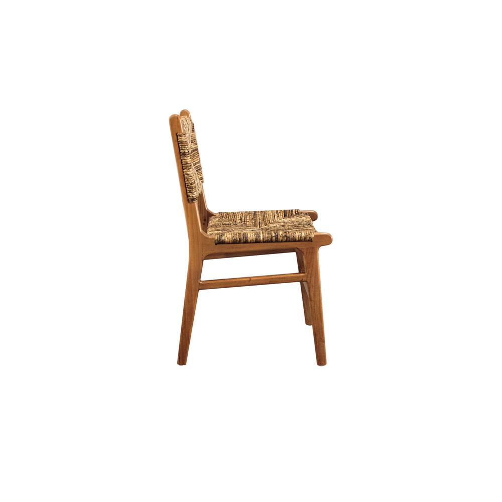 Banana Weave Dining Chair - Set of 2 - Caramel. Picture 4