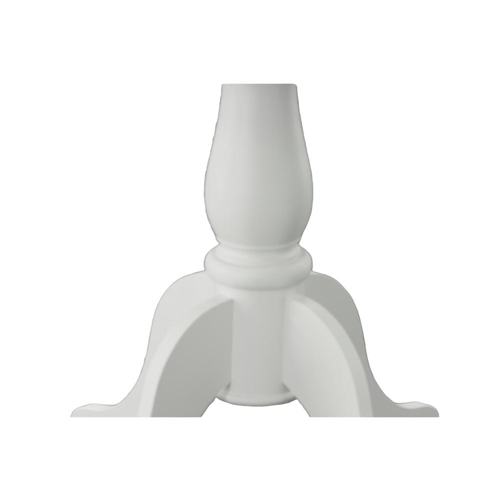 Fairview 30" Round Pedestal Dining Table - White. Picture 3