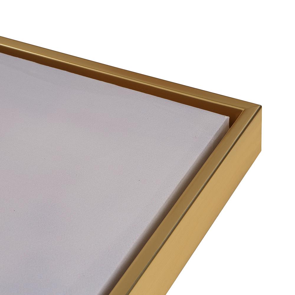 Cityscape Abstract Wall Art - Gold Frame - Large. Picture 2