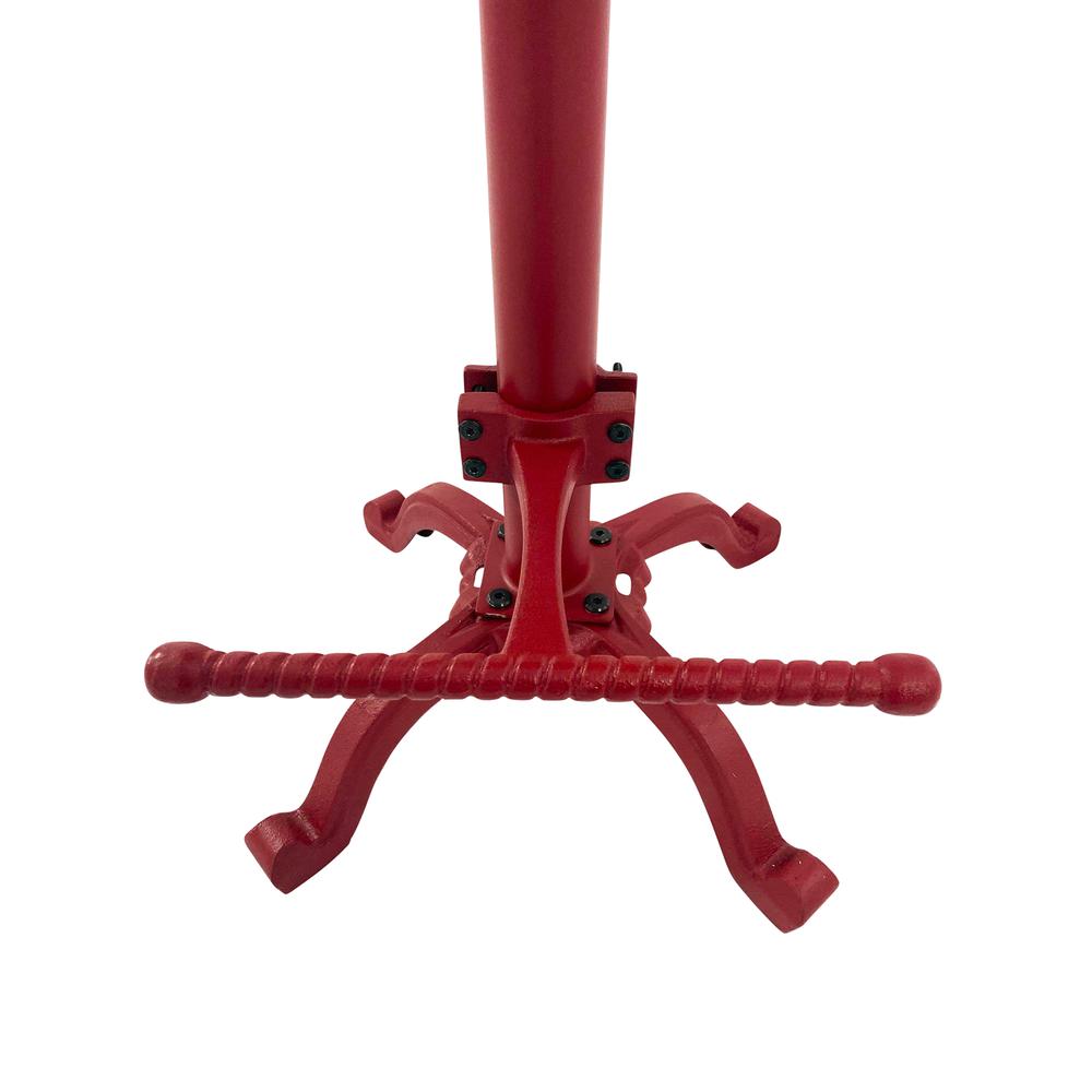 August Tractor Seat Barstool with Back - Red. Picture 6