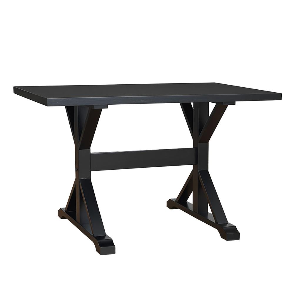 Florence Trestle Table - Antique Black. Picture 1