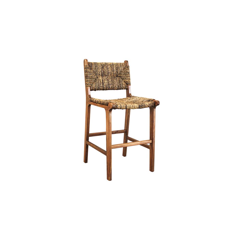 Banana Weave Barstool - Set of 2 - Caramel. Picture 1