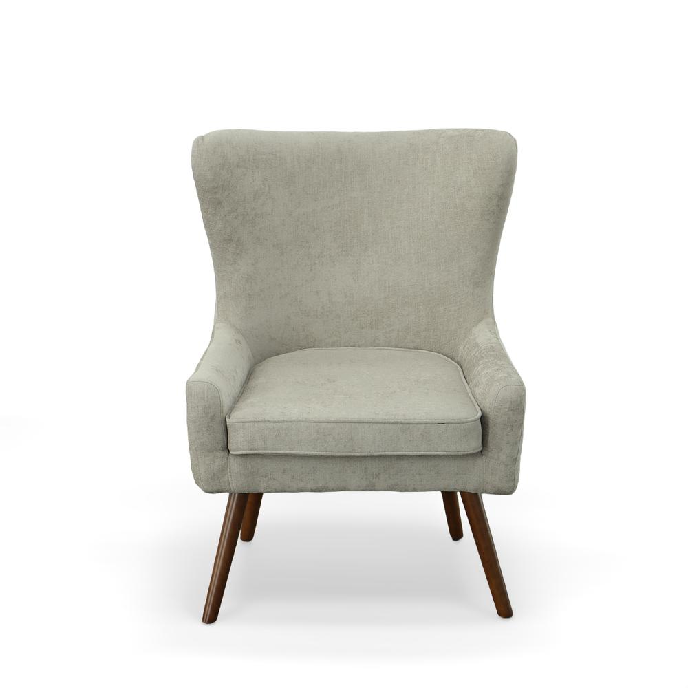 Claudie Wingback Accent Chair - Gray. Picture 3