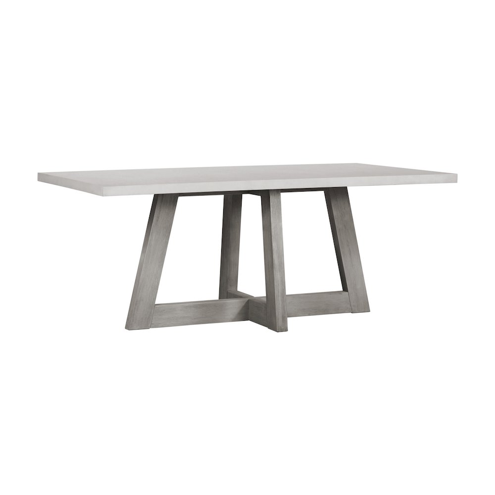 Largo Dining Table With Concrete Top In Grey, 75X39.5X30 Inches. Picture 1