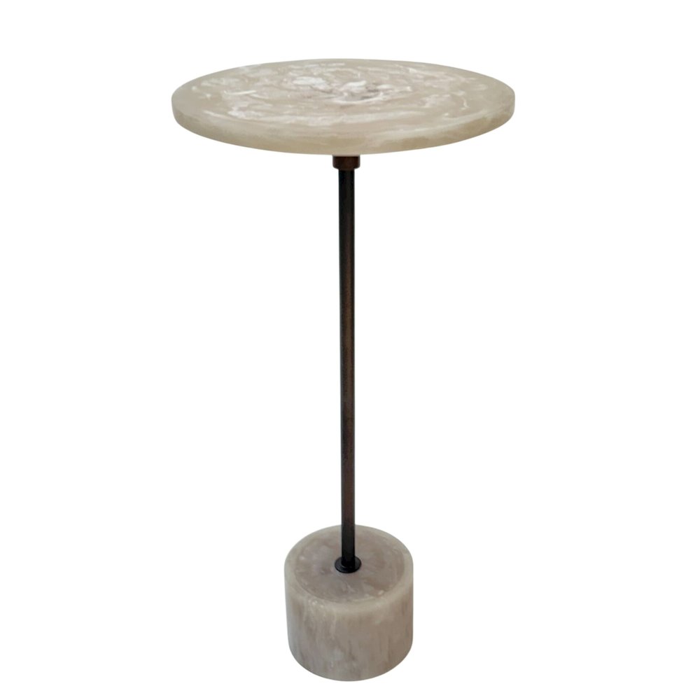Solace Pedestal Table - Antique Copper. Picture 1