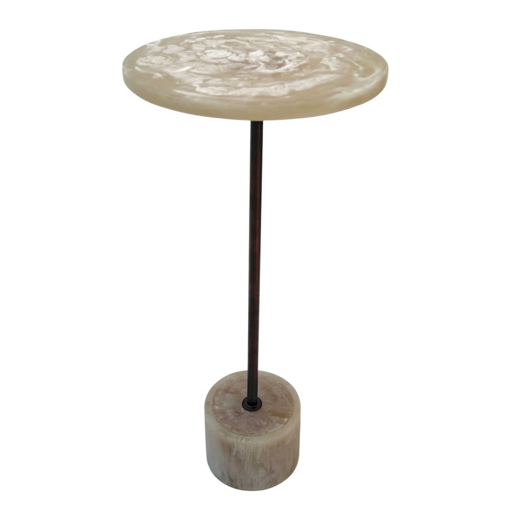 Solace Pedestal Table - Antique Copper. Picture 2