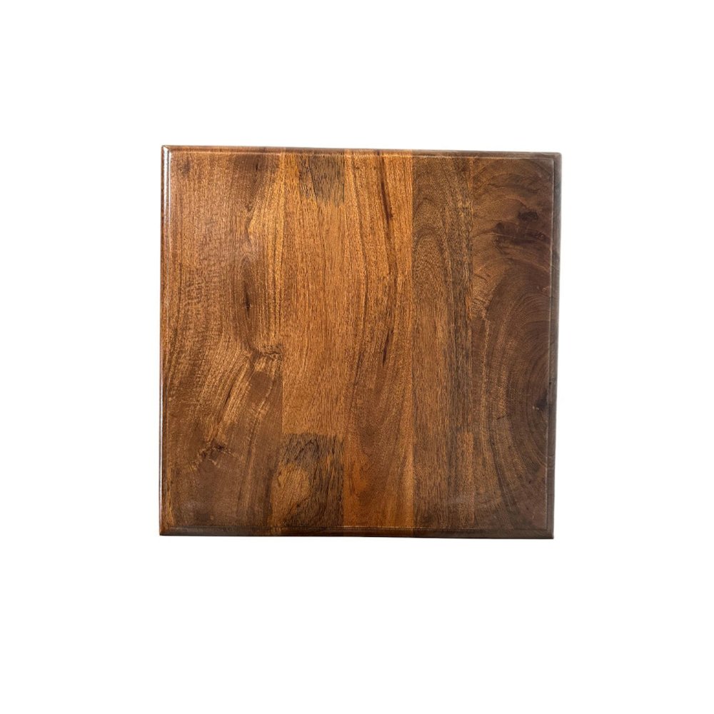 Chesterfield Wood & Cane 3 Shelf Side Table - Chestnut. Picture 4