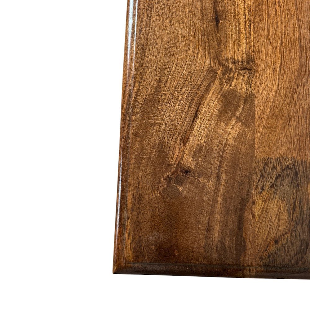 Chesterfield Wood & Cane 3 Shelf Side Table - Chestnut. Picture 5