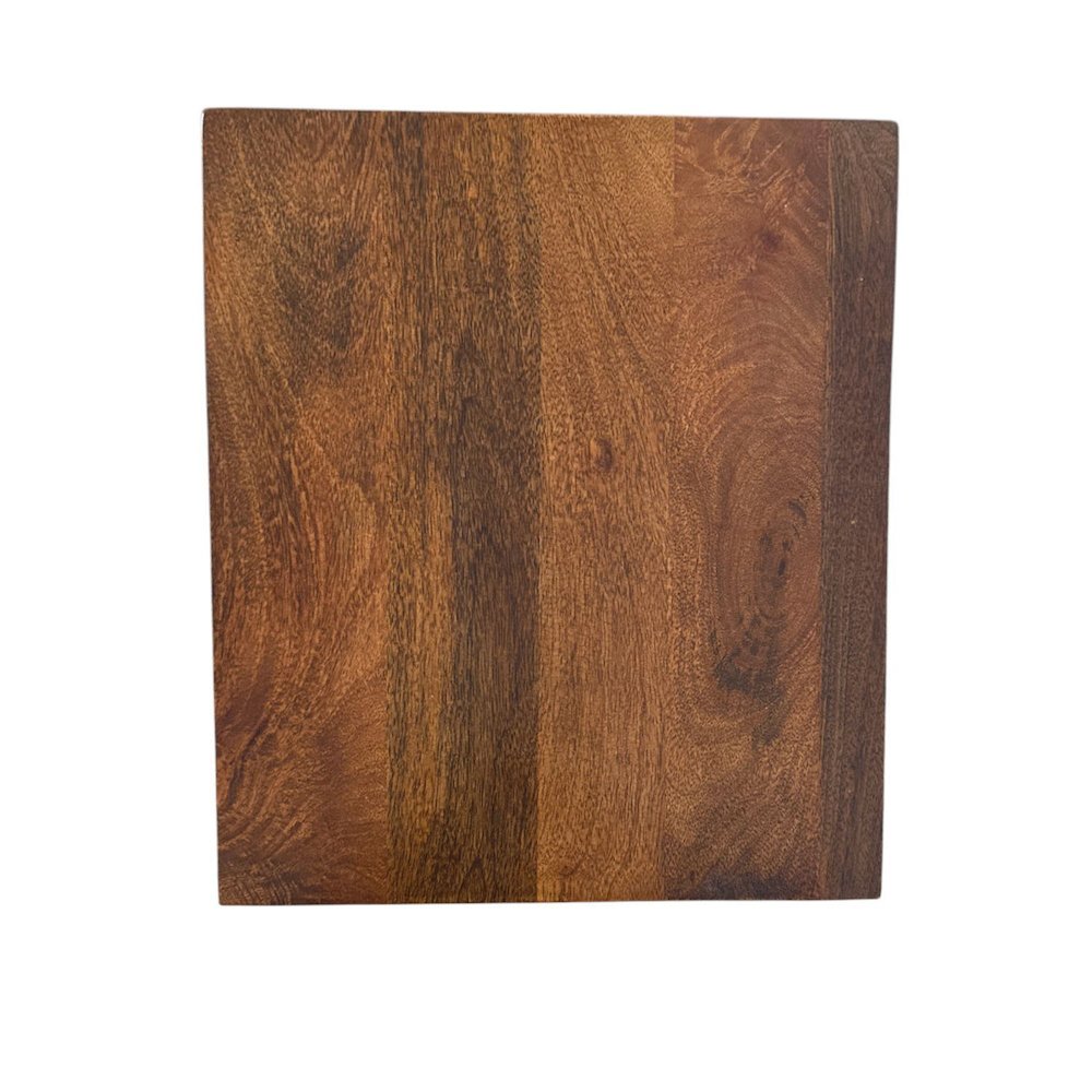 Haven 22" Cane Shelf Accent Table - Blonde Acacia. Picture 5