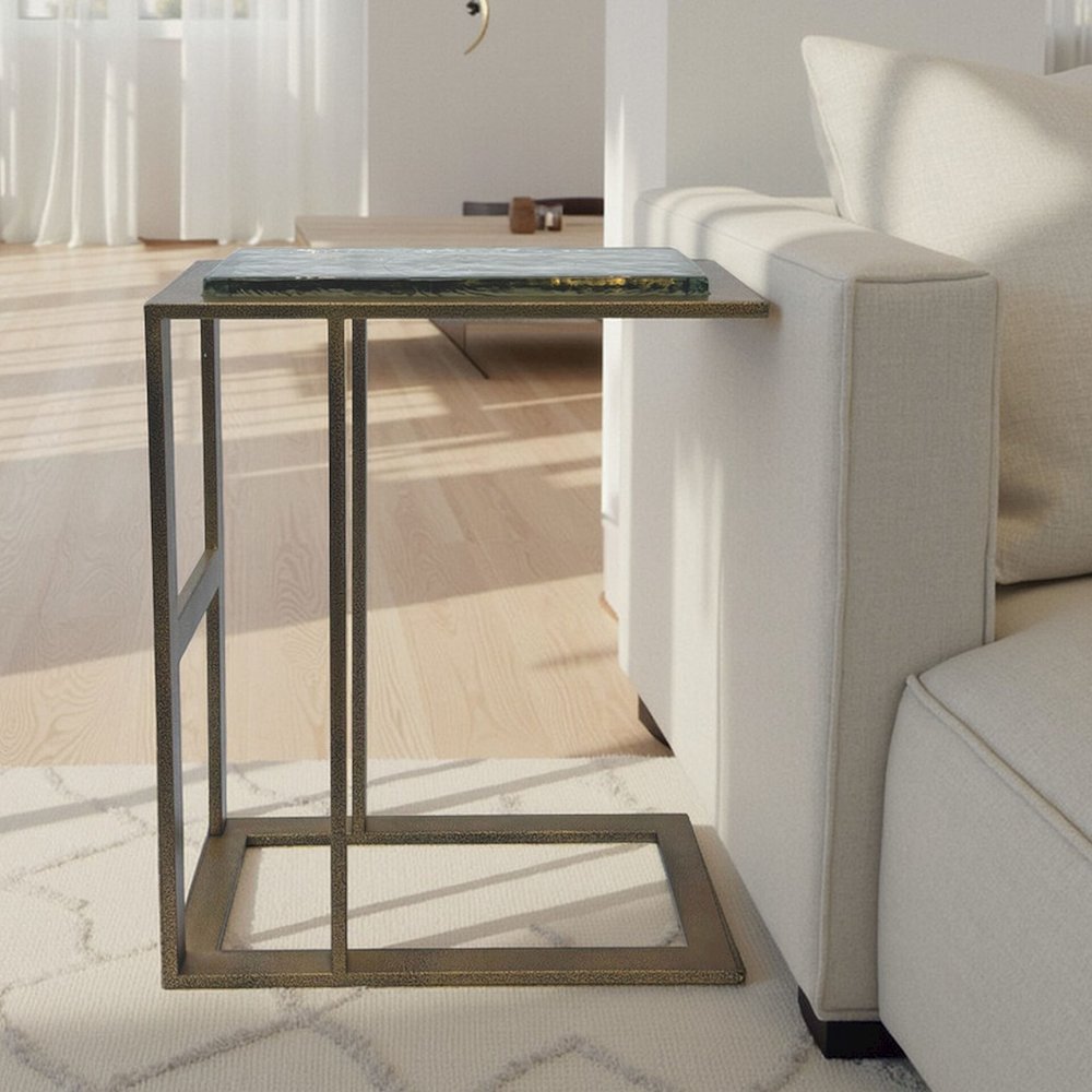 Castella C-End Table - Antique Brass. Picture 7