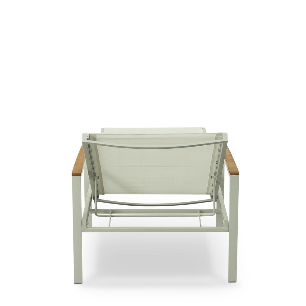 Braylee Reclining Chaise Lounge - Natural/White. Picture 2