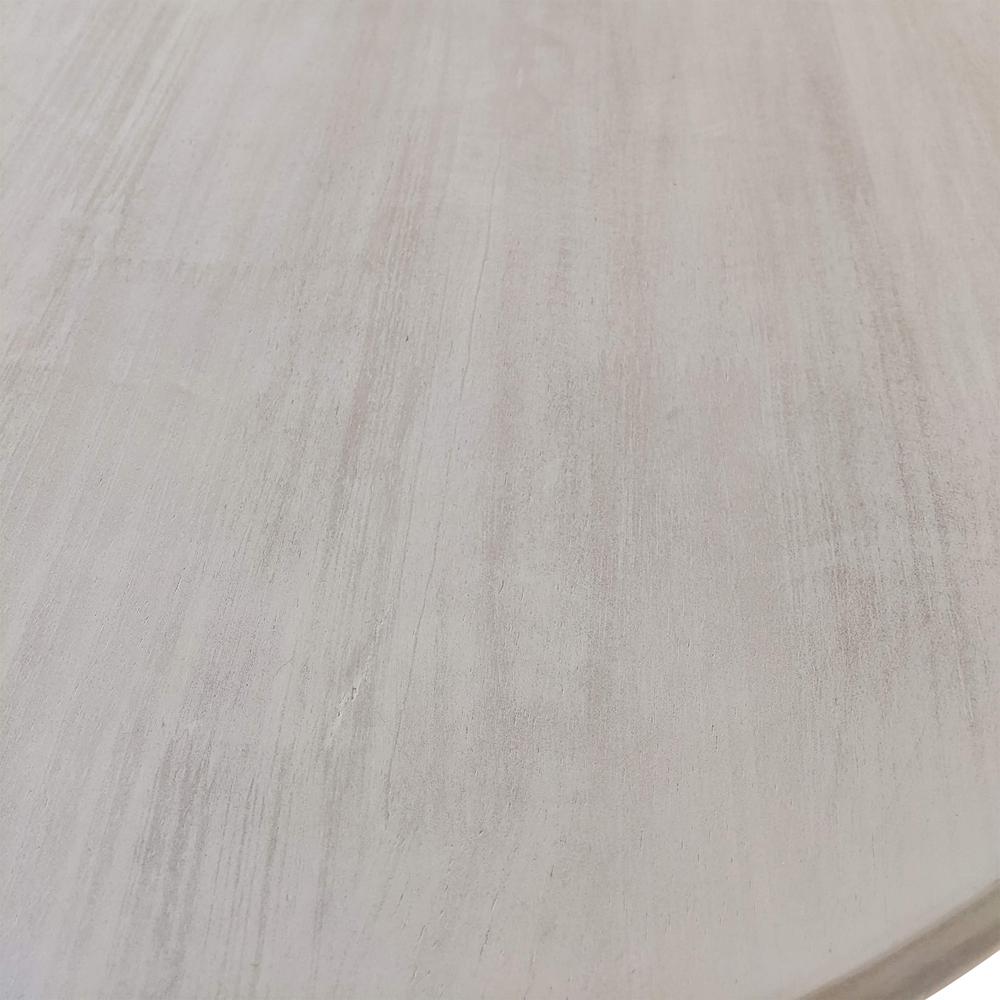 Fairview 36" Round Pedestal Dining Table - Whitewash. Picture 3