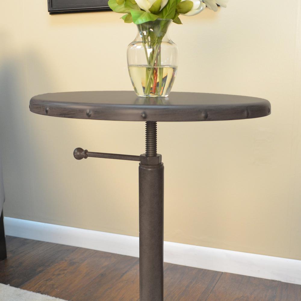 Colton Adjustable Vintage Table - Industrial. Picture 6