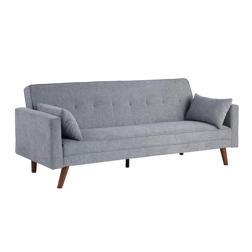 Evelina Convertible Sleeper Sofa - Gray. Picture 1