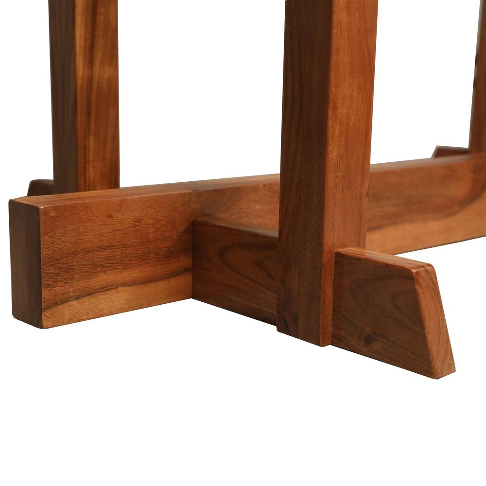Live Edge Dining Table - Natural Acacia - Honey Gold. Picture 5